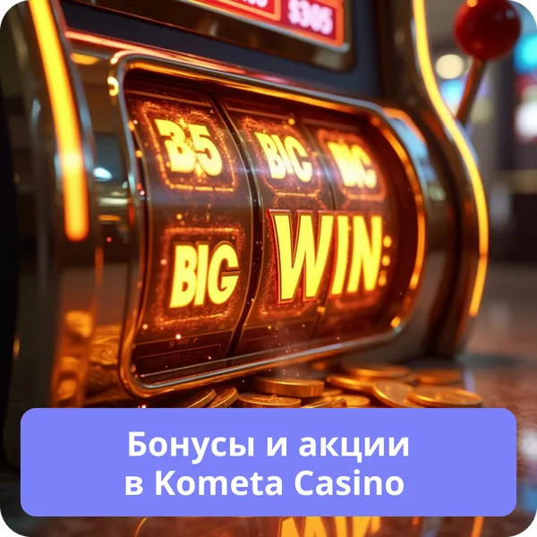 Бонусы и акции в Kometa Casino